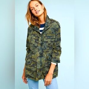 Anthropology NWT Size Large DL1961 Beekman Camo Jacket